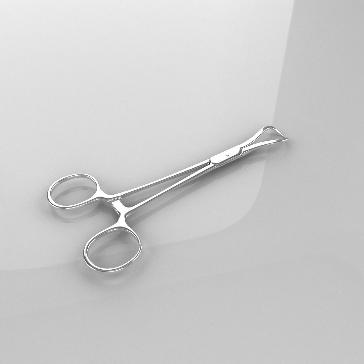 rigged Surgical Scissors 01 Low-poly 3D model_3