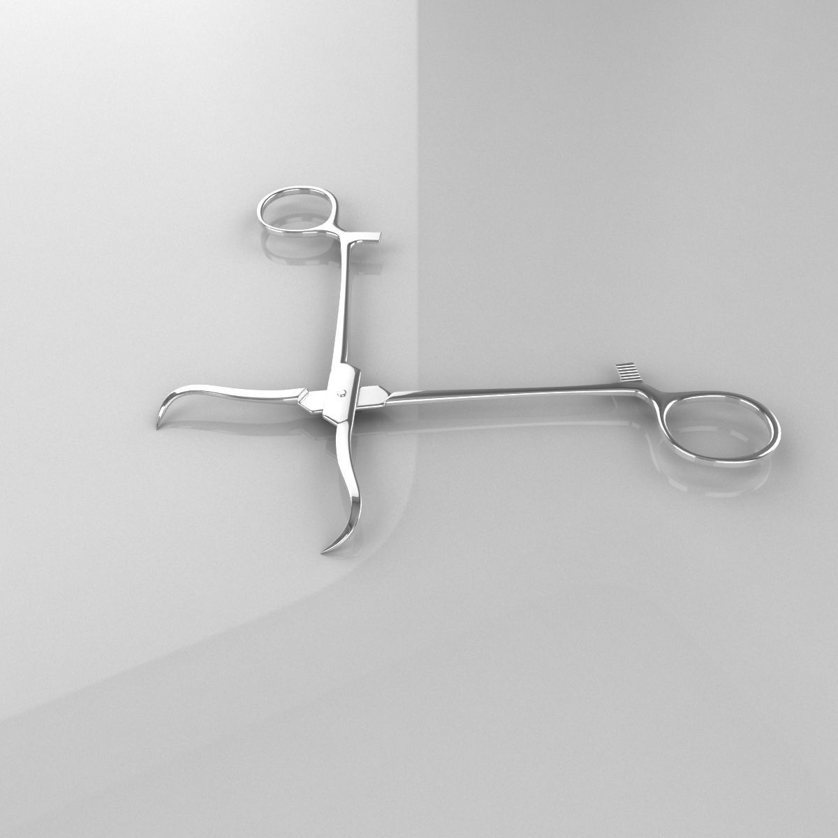 rigged Surgical Scissors 01 Low-poly 3D model_2