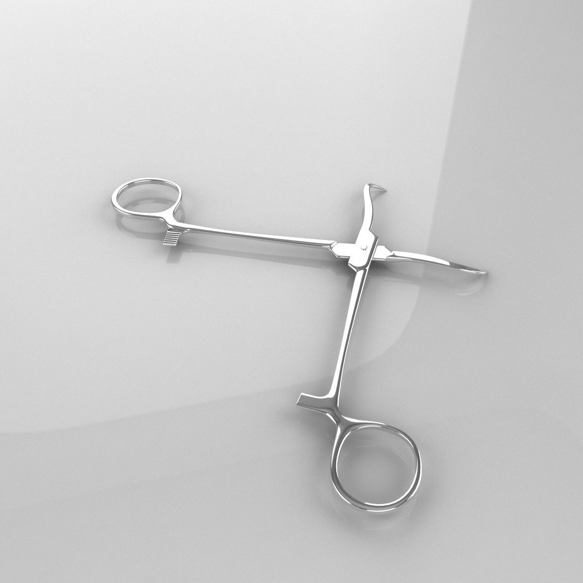 rigged Surgical Scissors 01 Low-poly 3D model_1