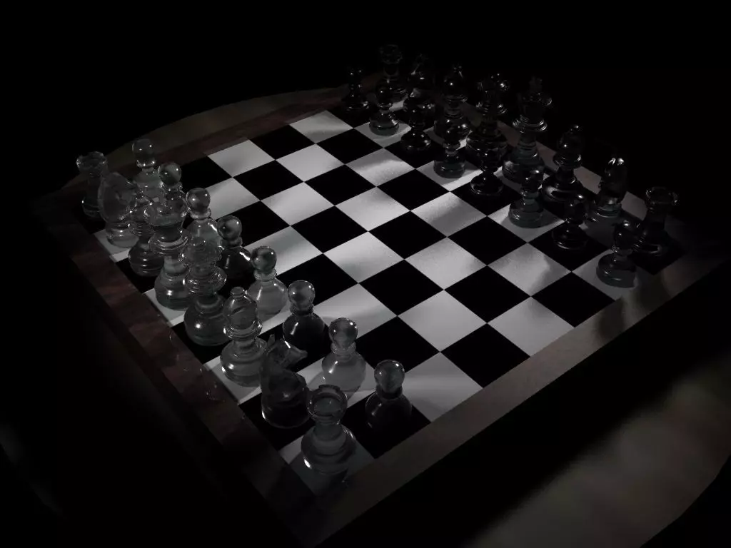 Chess Board 3D model_0