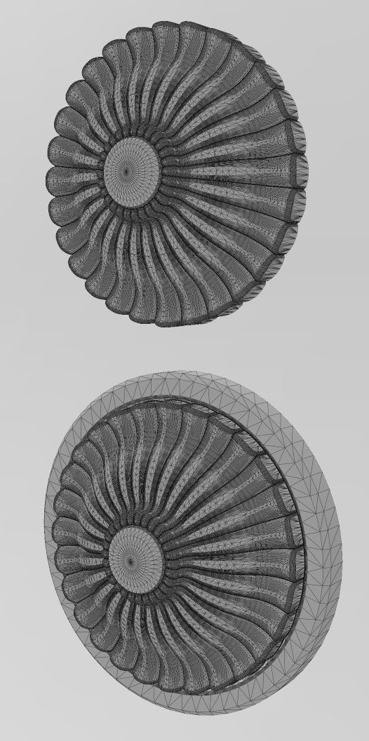 Round antique rosette 3D print model_11