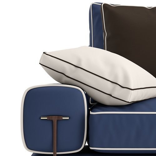 Turri Blues armchair 3D model 4
