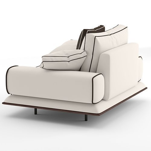 Turri Blues armchair 3D model 2