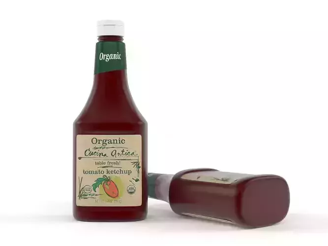 Cucina Antica Organic Tomato Ketchup 3D model