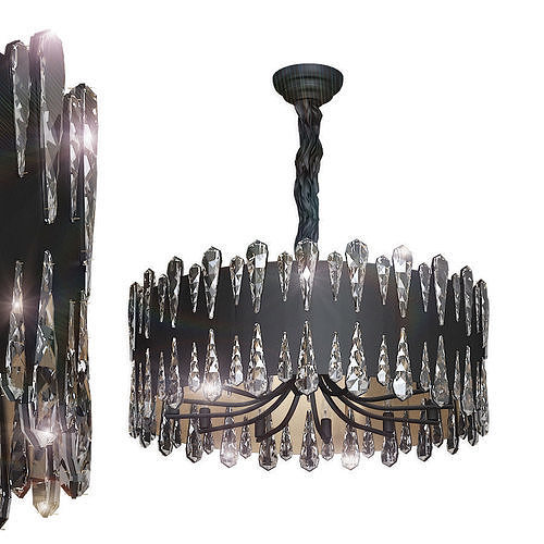 Crystal pendant lamp D80 3D model