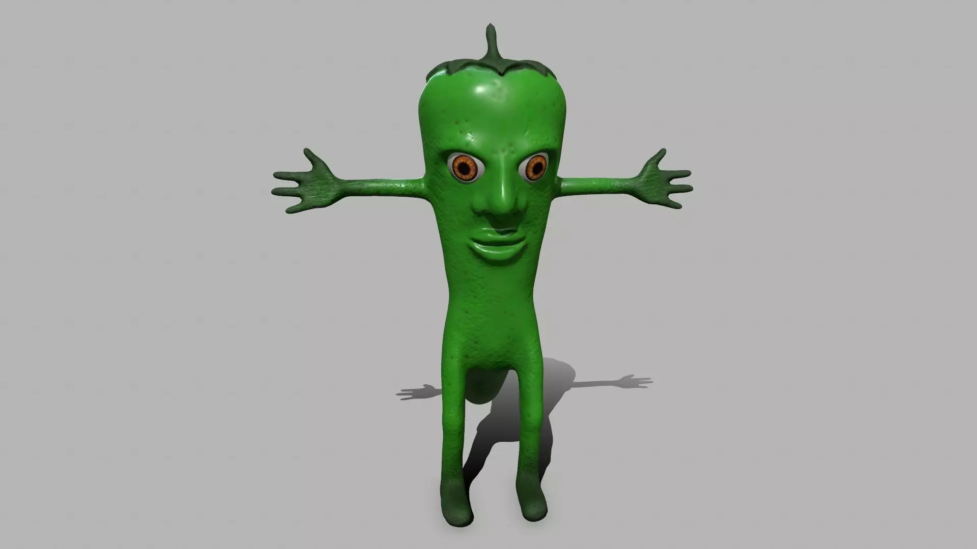 Hot Pepper Low-poly 3D model