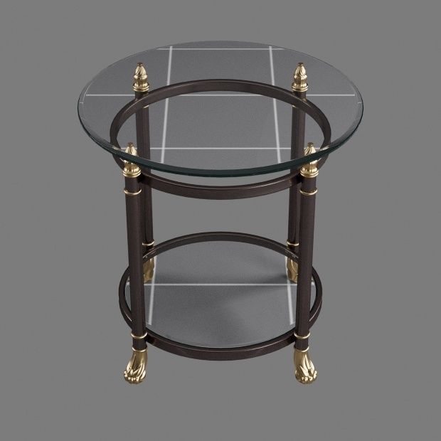 Dorothy Dark Gray End Table Low-poly 3D model_2
