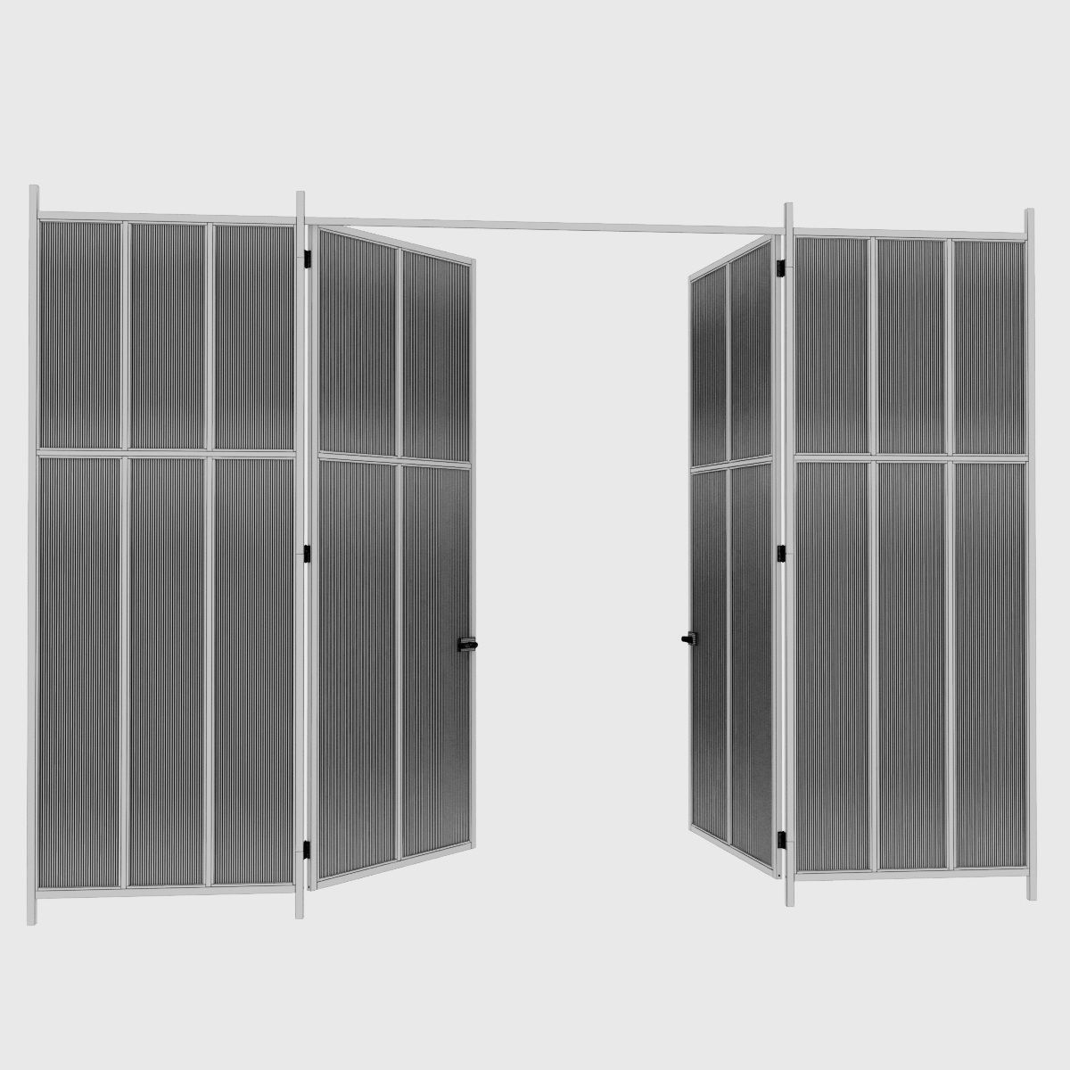 Aluminium door 3 3D model_4