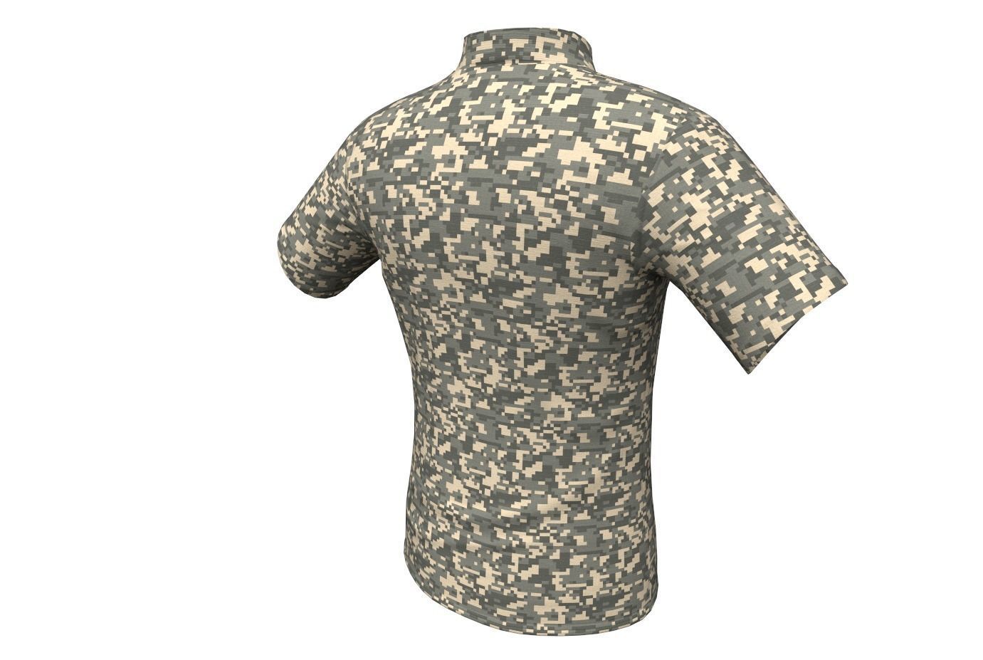 Velocity Systems Mens BOSS Rugby Tactical Shirt PBR Low-poly 3D model_74