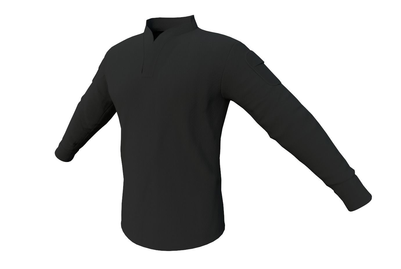 Velocity Systems Mens BOSS Rugby Tactical Shirt PBR Low-poly 3D model_9