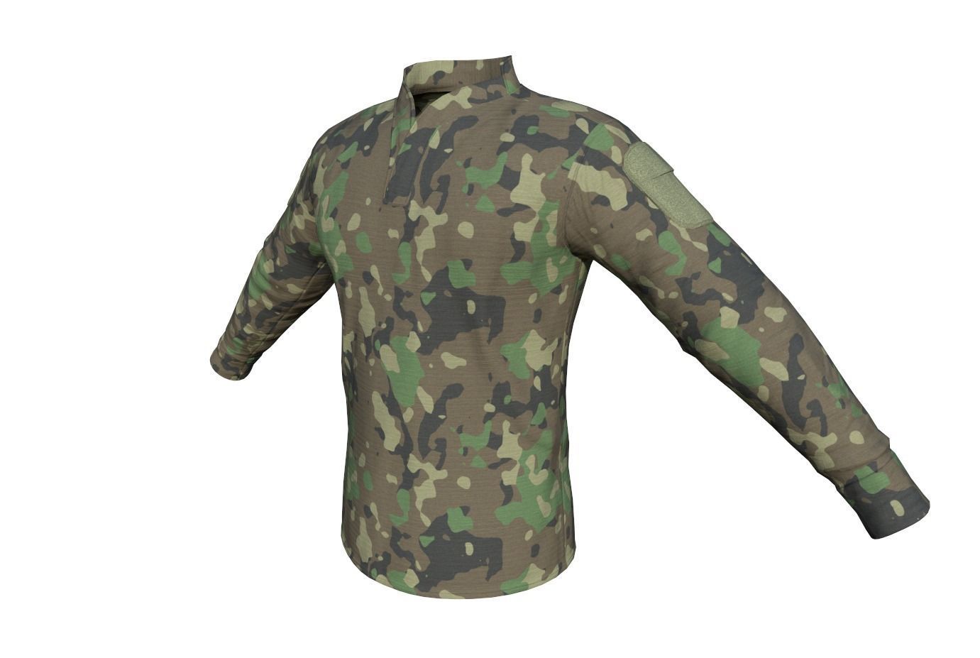 Velocity Systems Mens BOSS Rugby Tactical Shirt PBR Low-poly 3D model_44