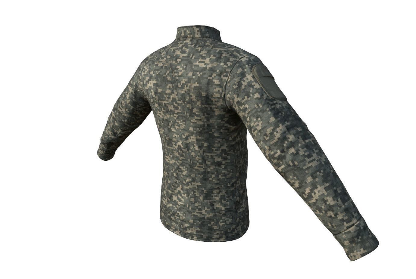 Velocity Systems Mens BOSS Rugby Tactical Shirt PBR Low-poly 3D model_28