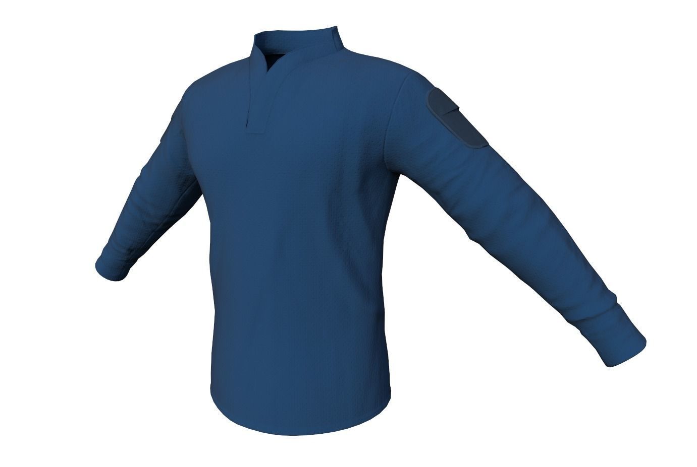 Velocity Systems Mens BOSS Rugby Tactical Shirt PBR Low-poly 3D model_12