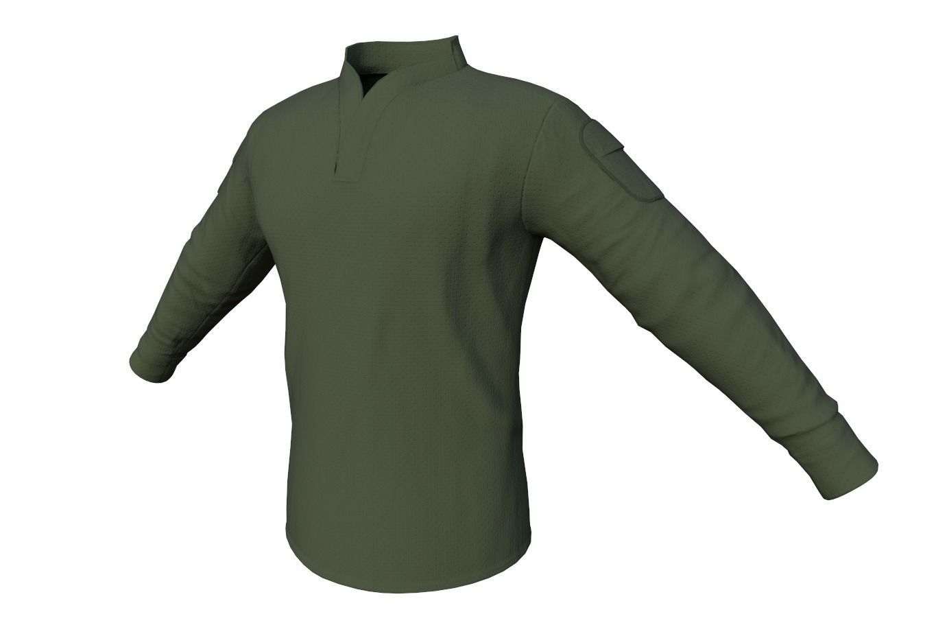 Velocity Systems Mens BOSS Rugby Tactical Shirt PBR Low-poly 3D model_15