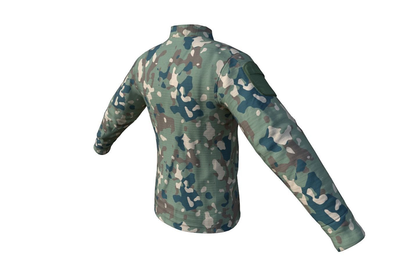 Velocity Systems Mens BOSS Rugby Tactical Shirt PBR Low-poly 3D model_10