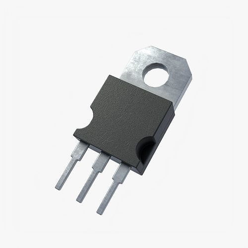 2K PBR Textured Transistor model 2 3D model