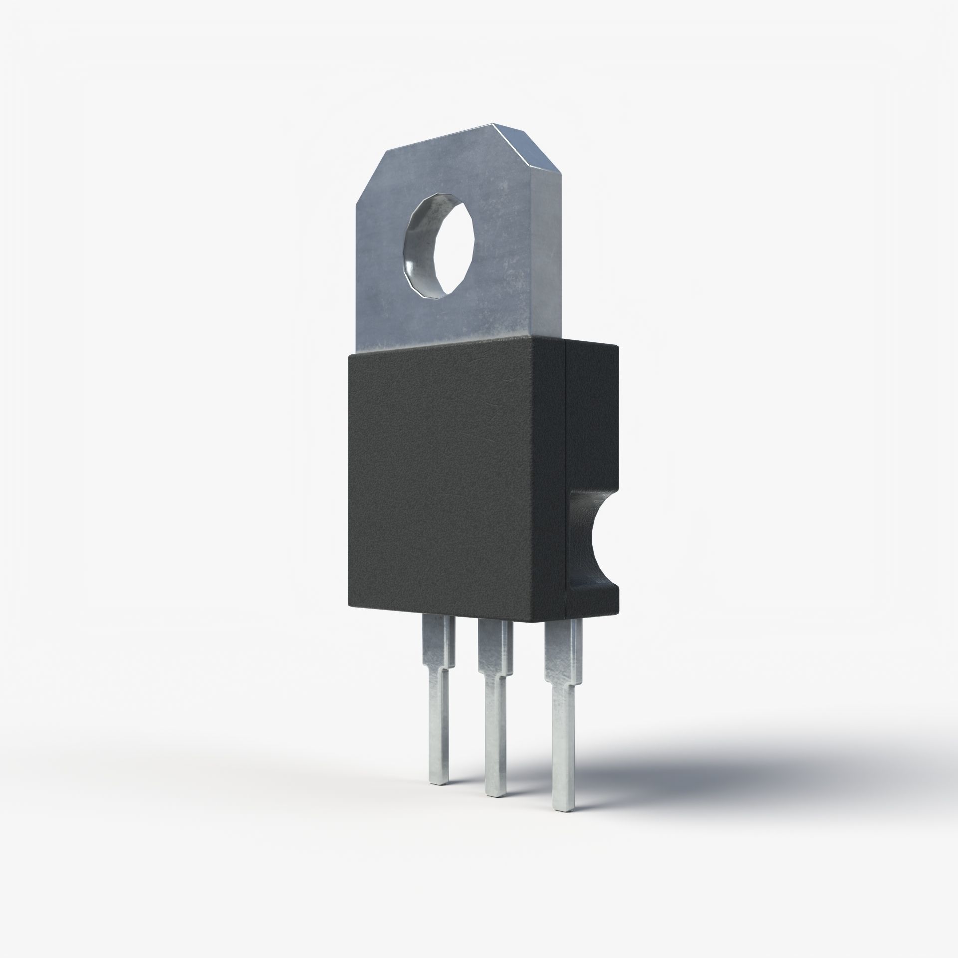 2K PBR Textured Transistor model 2 3D model_2