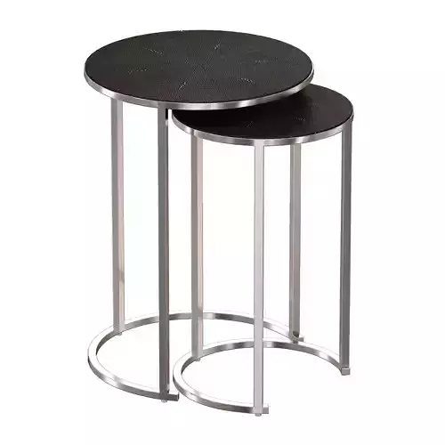 Keya Nesting Accent Tables Stainless Steel Crate and Barrel