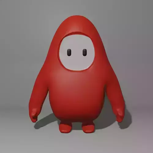 Fall guy character from Fall Guys 3D model