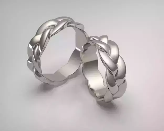Ring wedding print model 
