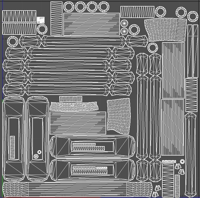 Old Radiator Low-poly 3D model_6