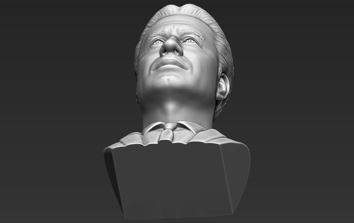 John Travolta bust 3D printing ready stl obj formats 3D print model_24