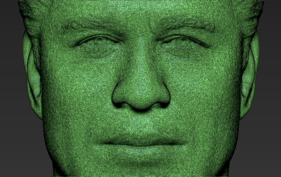 John Travolta bust 3D printing ready stl obj formats 3D print model_27