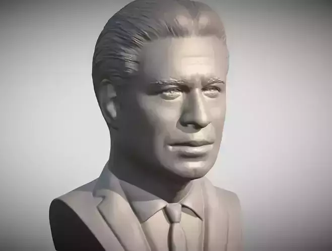 John Travolta bust 3D printing ready stl obj formats 3D print model