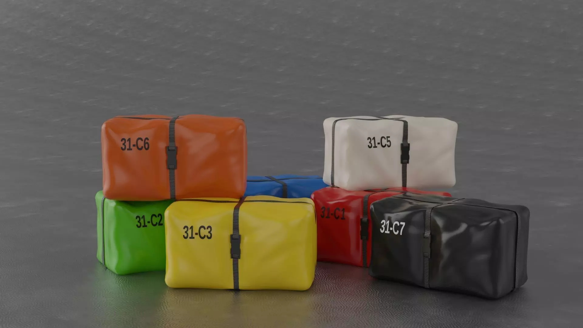 Cargo box 3D model_0