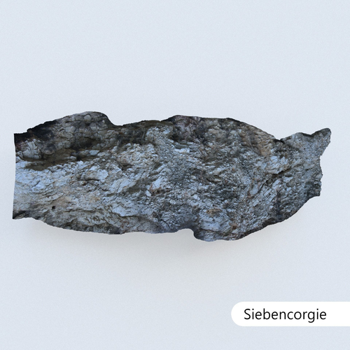 Scanned Bright Rock Wall Game-Ready