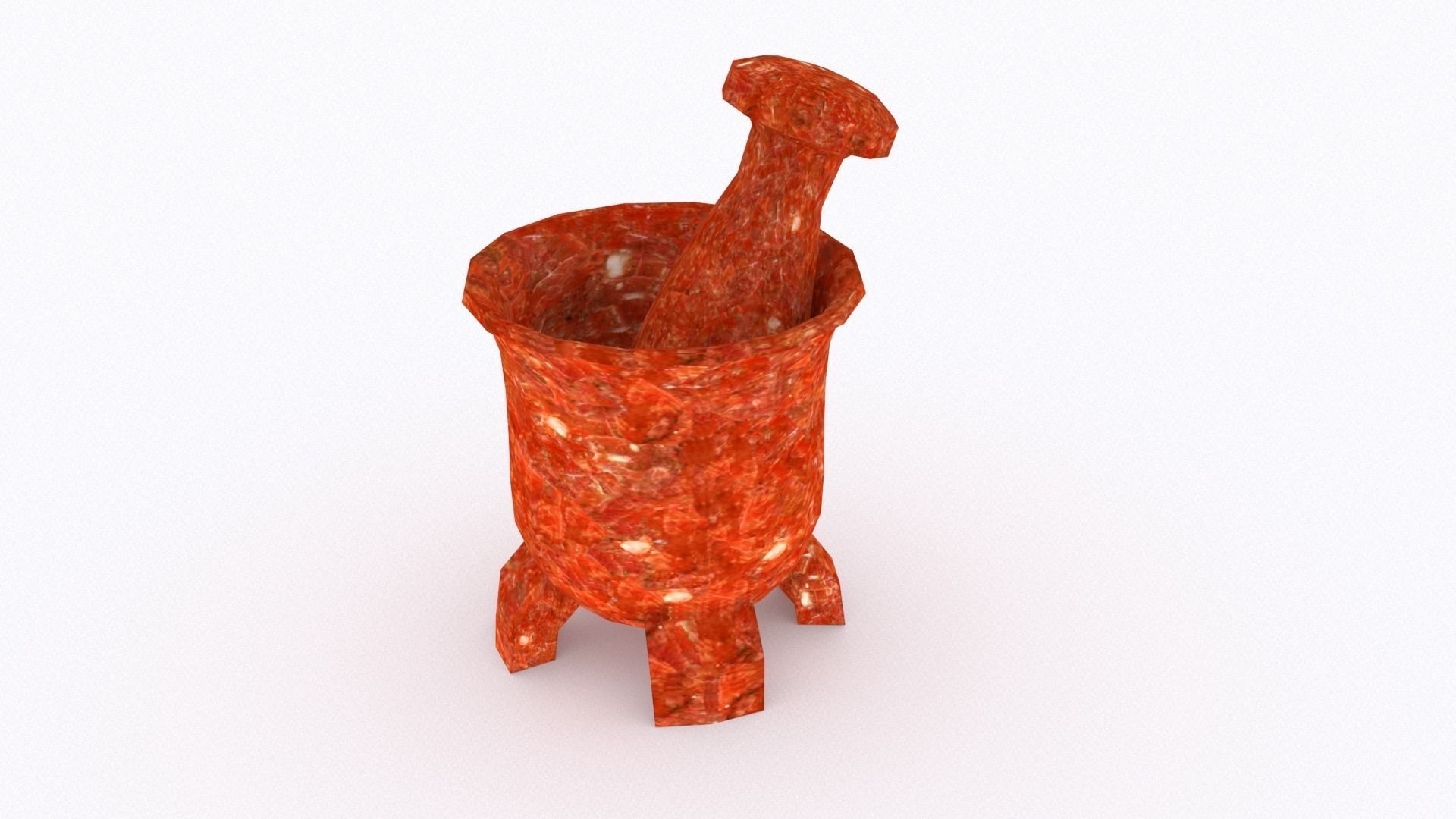 Mortar pestle Free low-poly 3D model