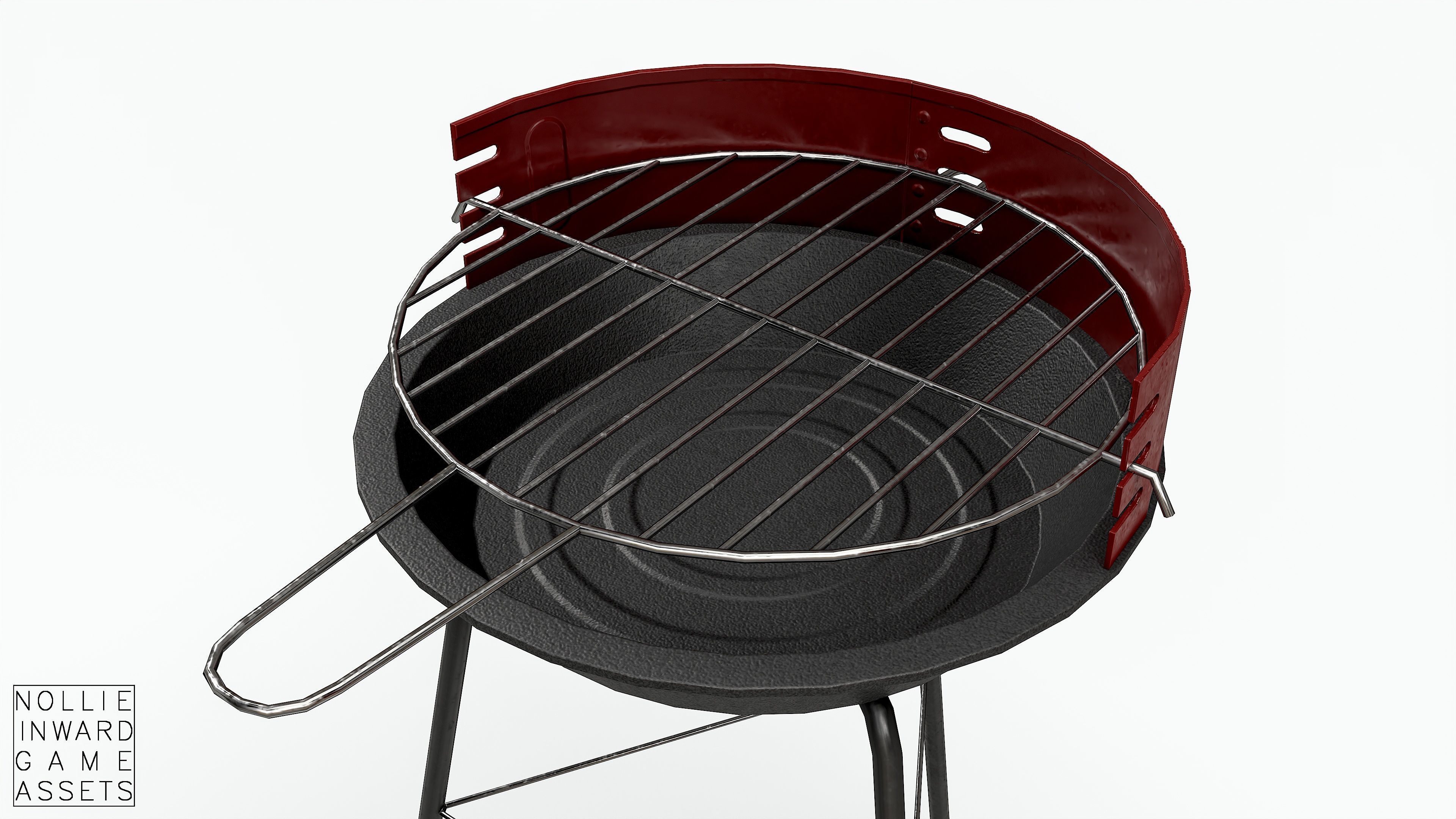 Barbecue Small - Clean Low-poly 3D model_6
