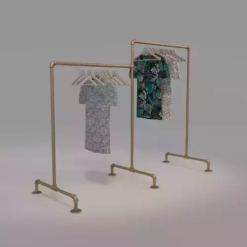 Tube garment rack