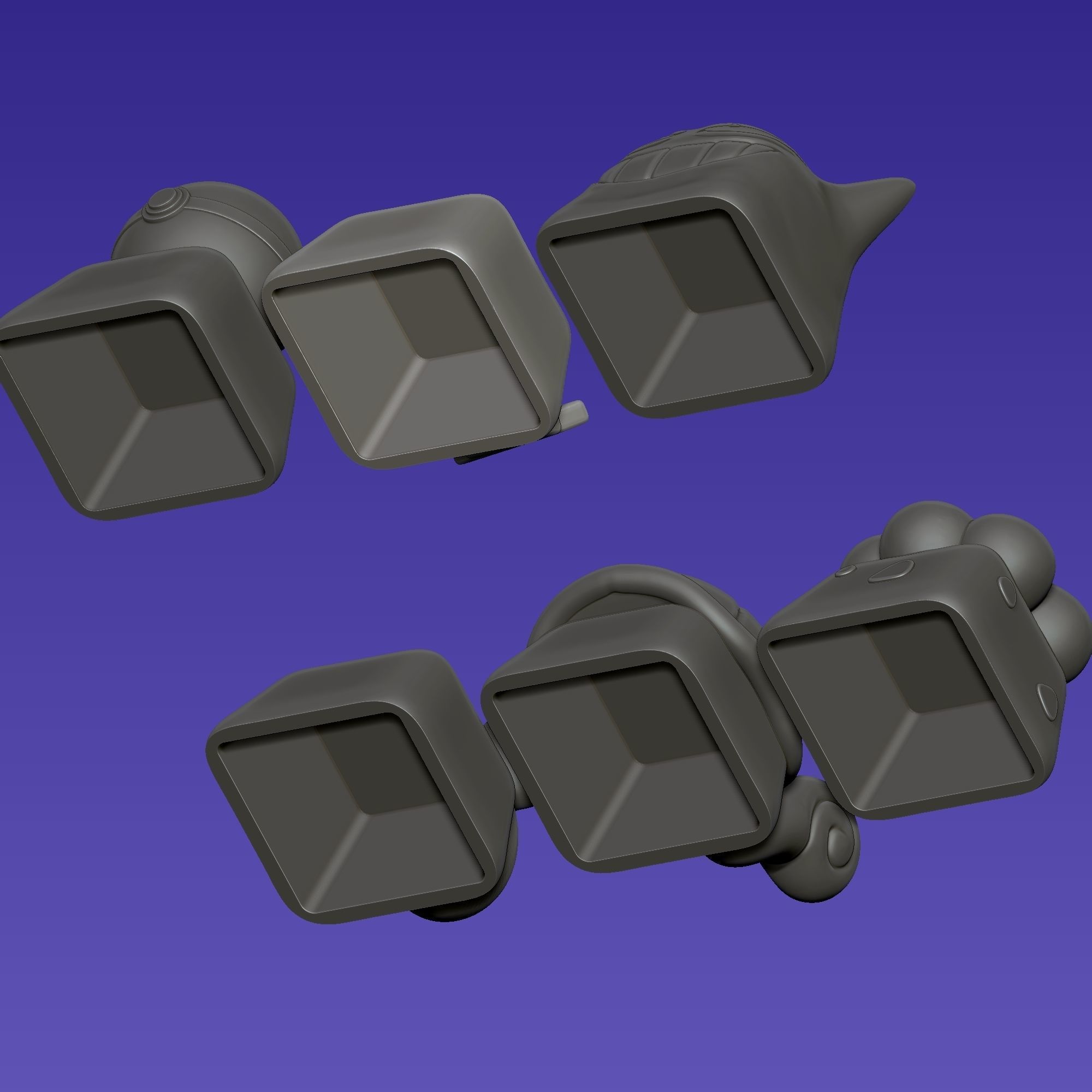 6 Keycaps for mechanical Keyboard - POKEMON Edition -  3D print model_8