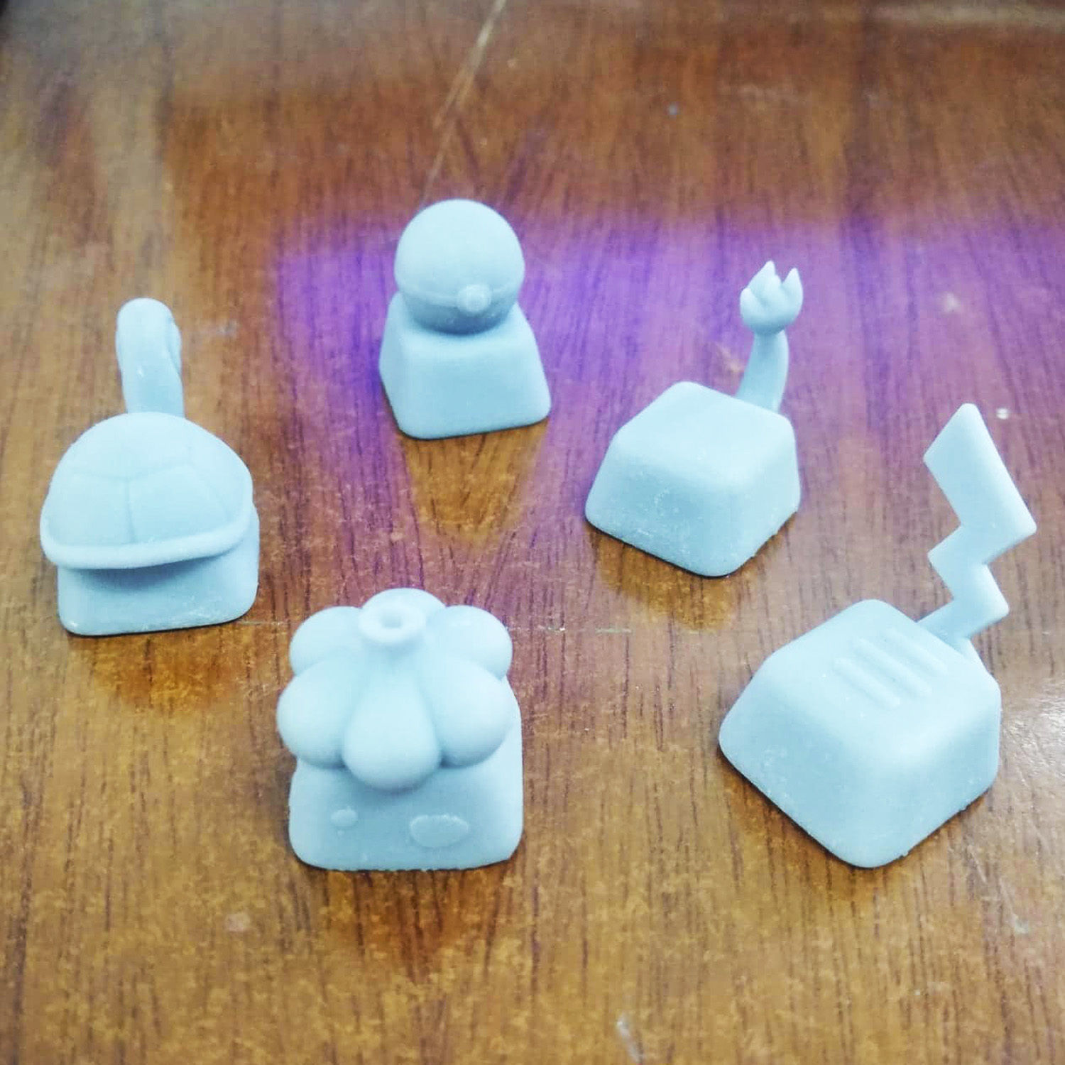 6 Keycaps for mechanical Keyboard - POKEMON Edition -  3D print model_2