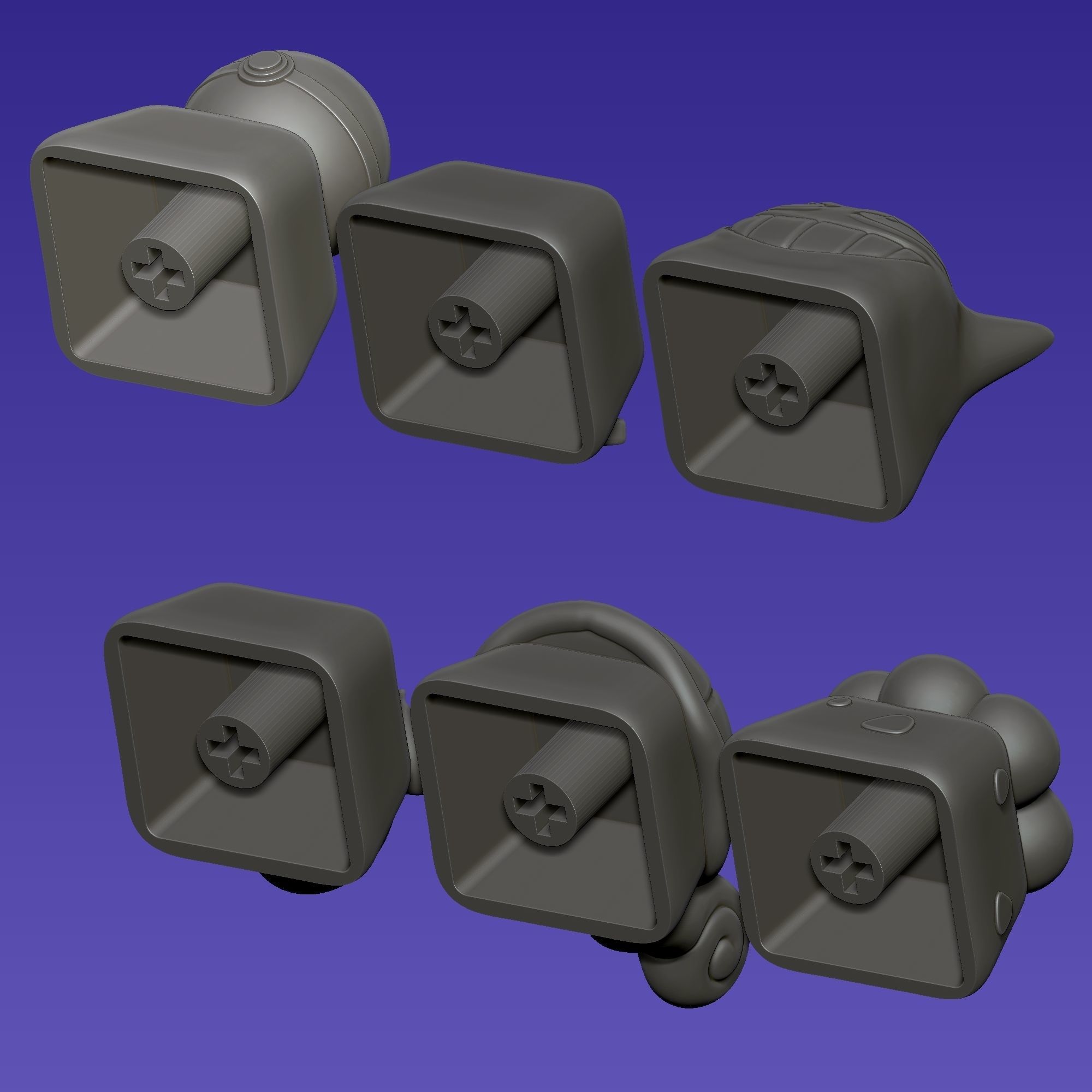 6 Keycaps for mechanical Keyboard - POKEMON Edition -  3D print model_7