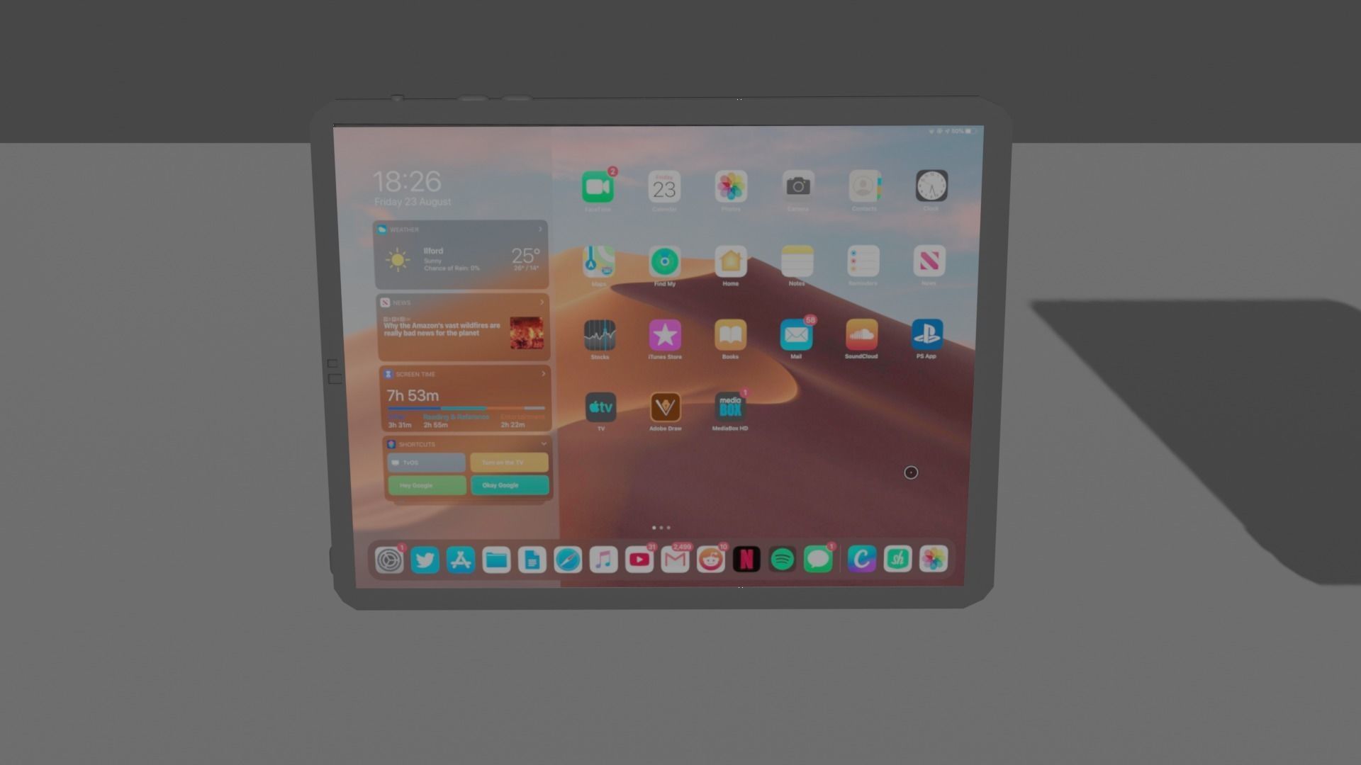 Low-Poly-Ipad-Pro-2020 ipad pro Free 3D model_2