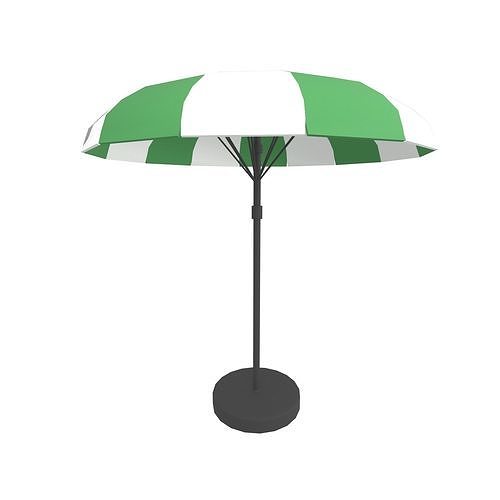 Garden Umbrella v1 003 Low-poly 3D model