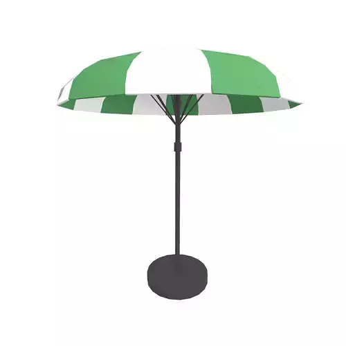 Garden Umbrella v1 003 Low-poly 3D model