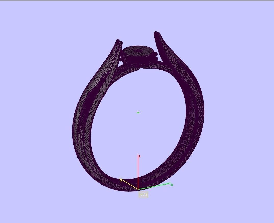 Engagement Ring Hybrid Style-CC104 3D Model Collection_36