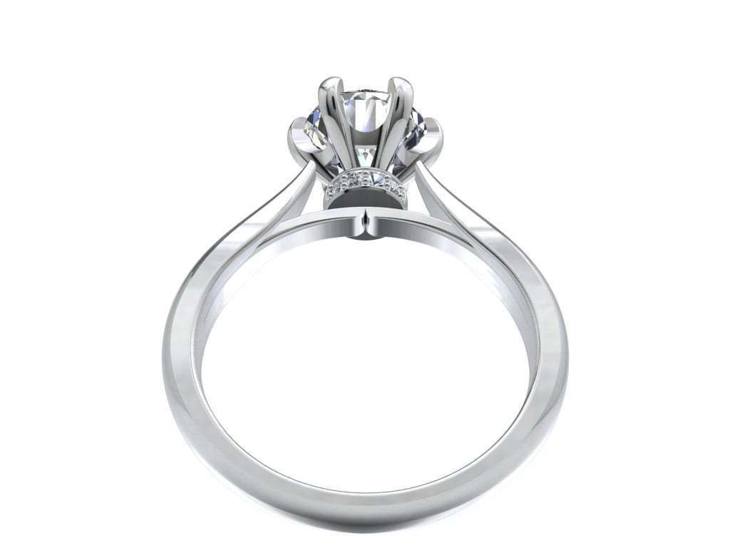 Engagement Ring Hybrid Style-CC104 3D Model Collection_15
