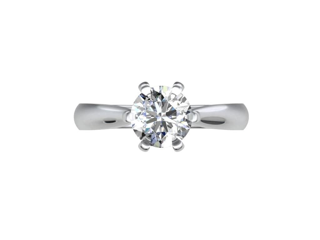 Engagement Ring Hybrid Style-CC104 3D Model Collection_9