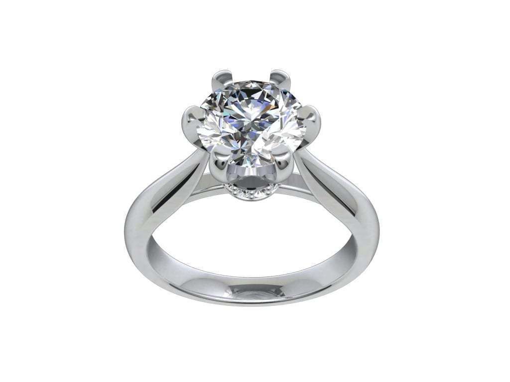 Engagement Ring Hybrid Style-CC104 3D Model Collection_12