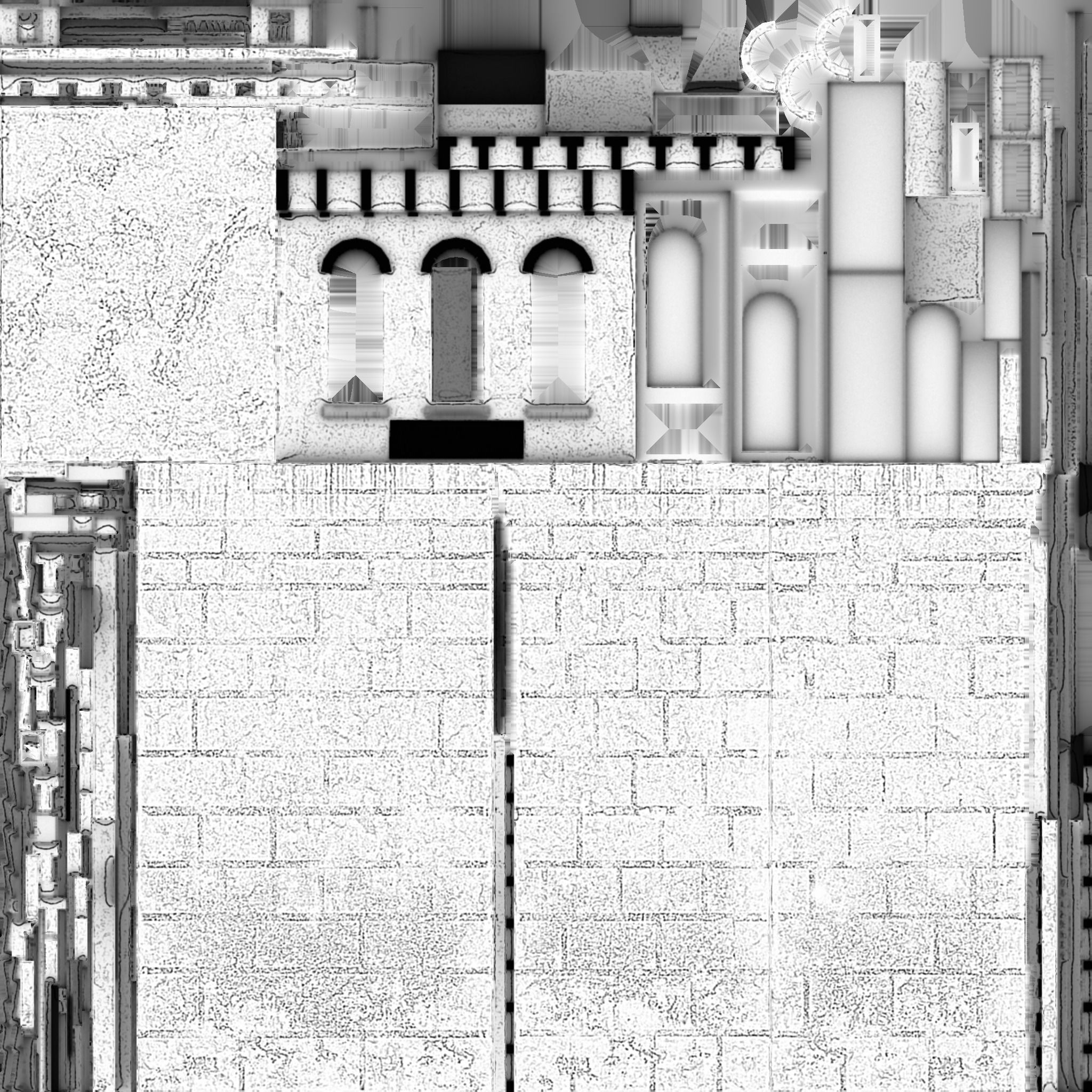 Abandoned Texas Building 02 Low-poly 3D model_9