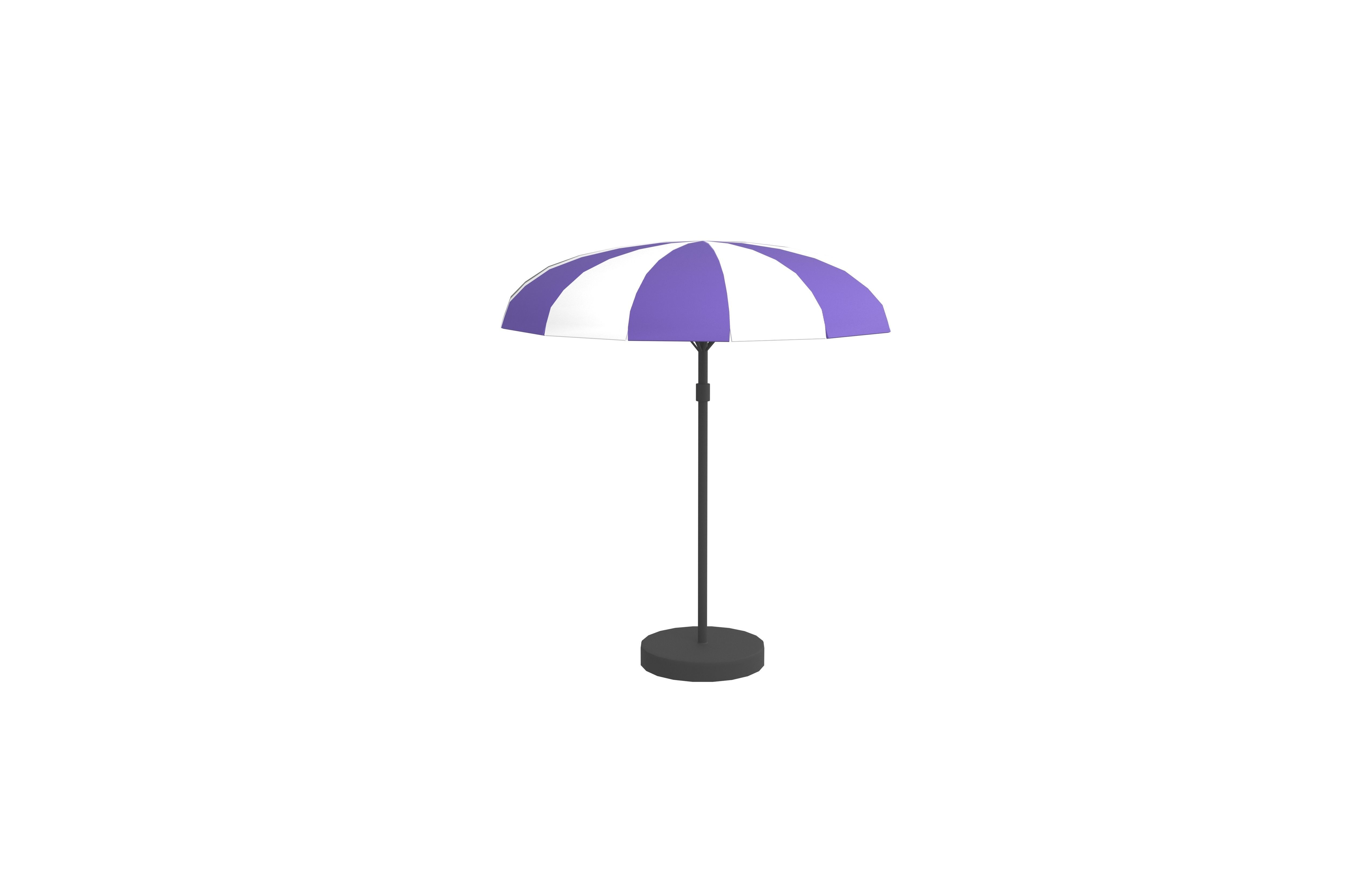 Garden Umbrella v1 005 Low-poly 3D model_3
