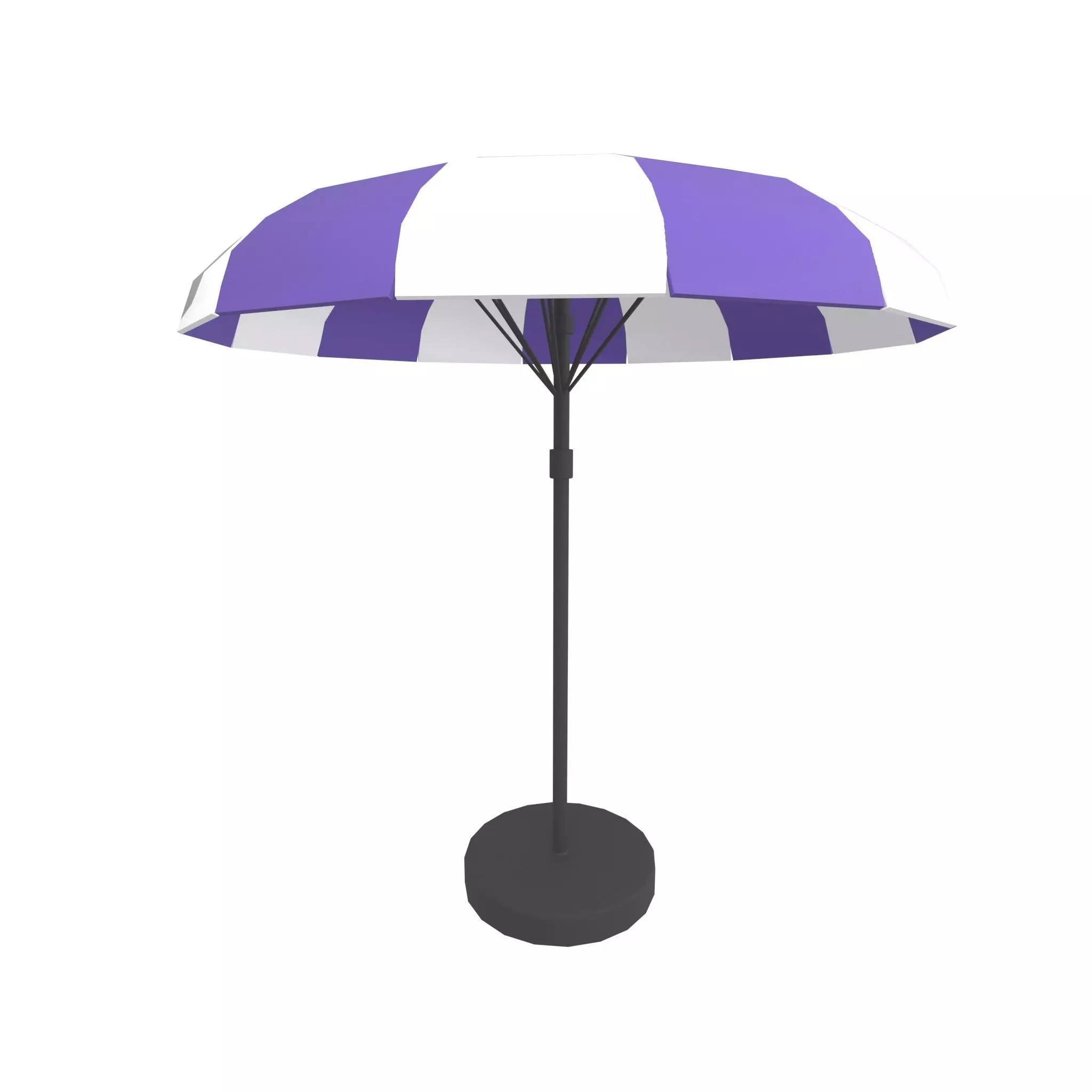 Garden Umbrella v1 005 Low-poly 3D model_0
