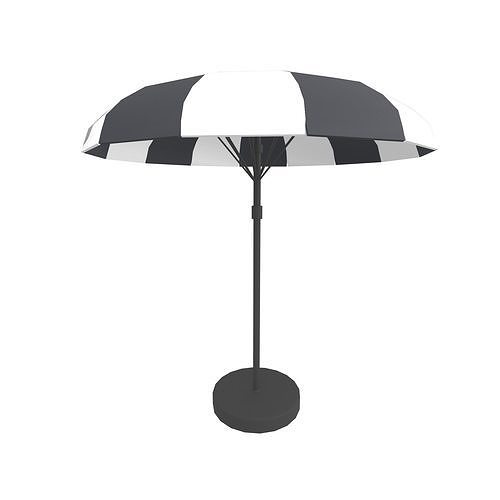 Garden Umbrella v1 006 Low-poly 3D model