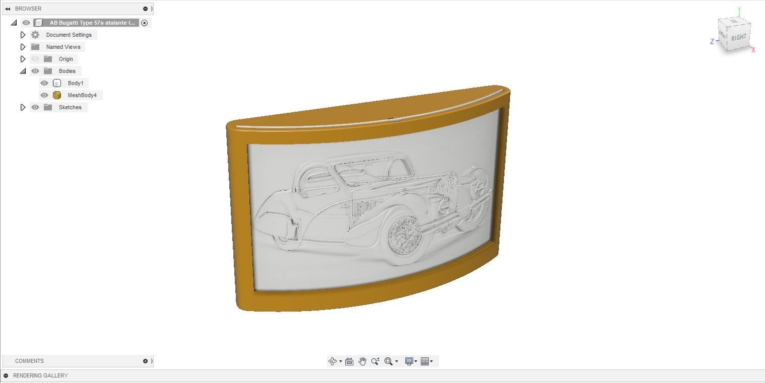 Bugatti-Type-57s-Avalante-Lithophane-Case classic car 3D print model_1