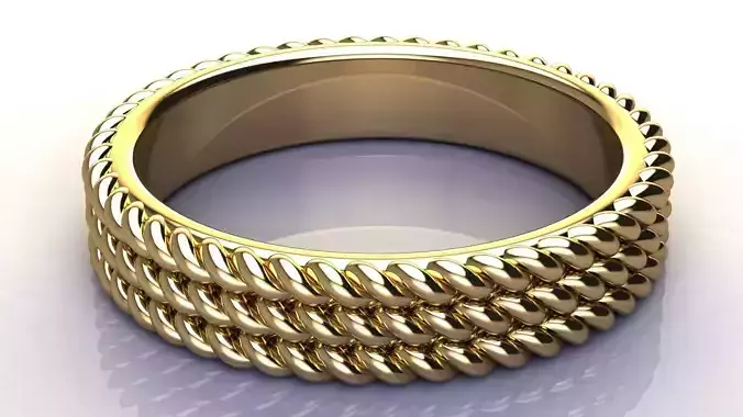 Cable Wedding Ring size 17 mm