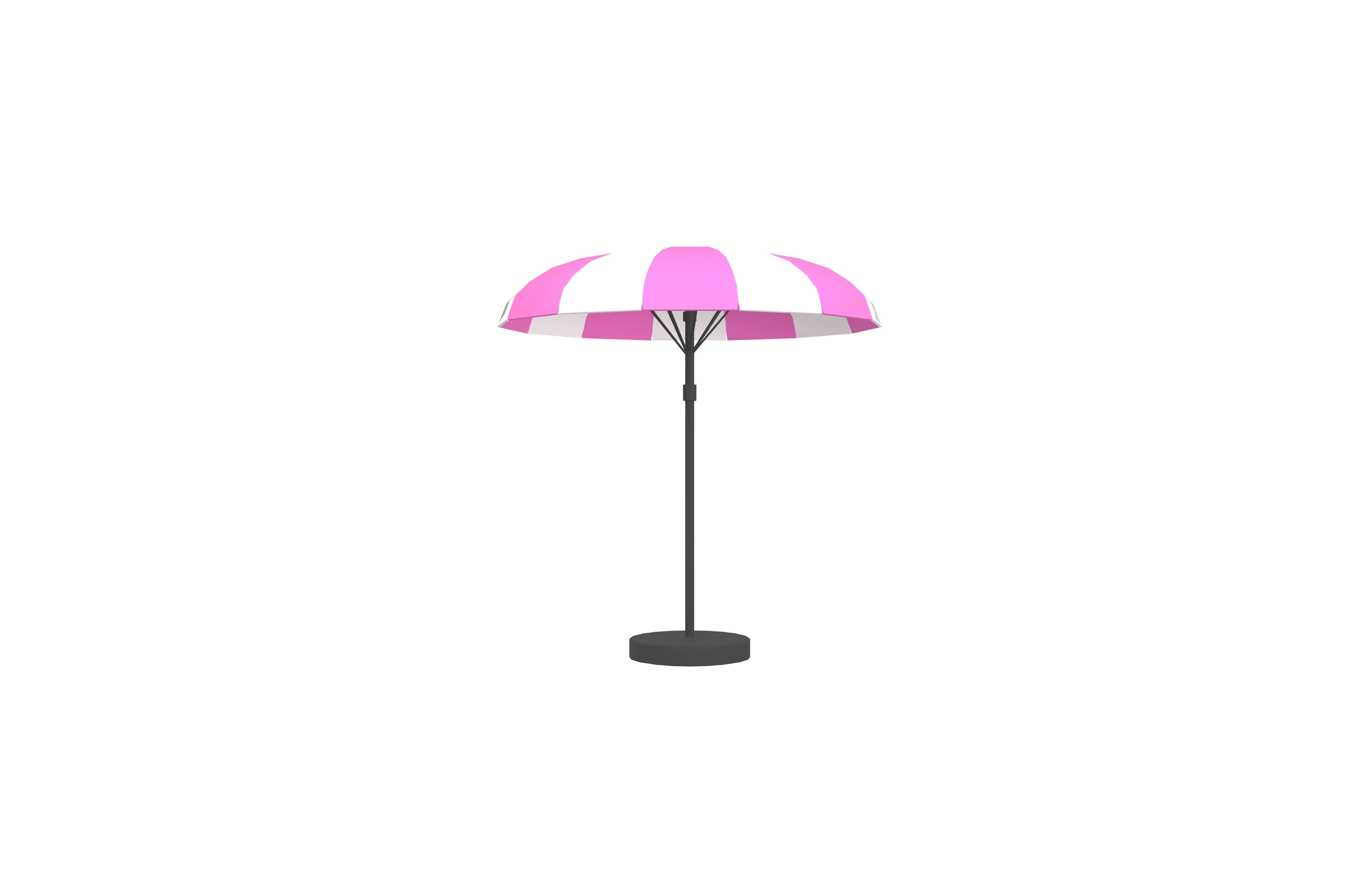 Garden Umbrella v1 007 Low-poly 3D model_1
